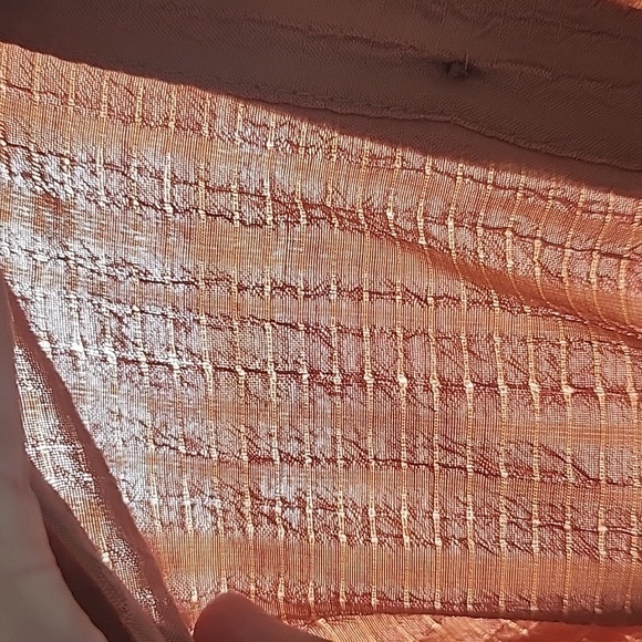 Cato peachy brown textured swing blouse with longer sleeves and button b… - Picture 11 of 14